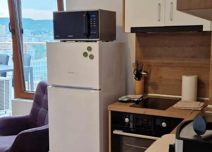 Apartament студио тони 2 с панорамна тераса и морска гледка